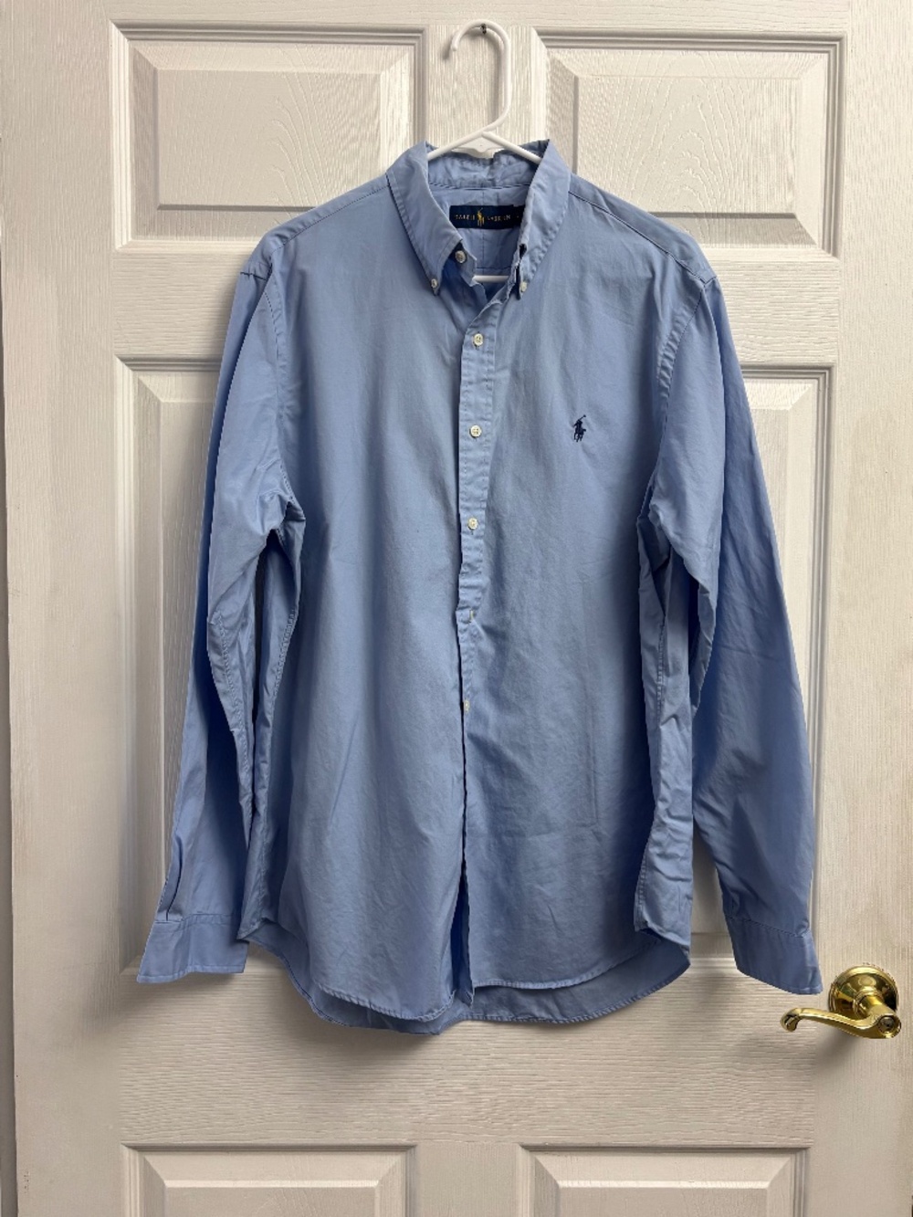 Men's Ralph Lauren Light Blue Button Down Dress Shirt